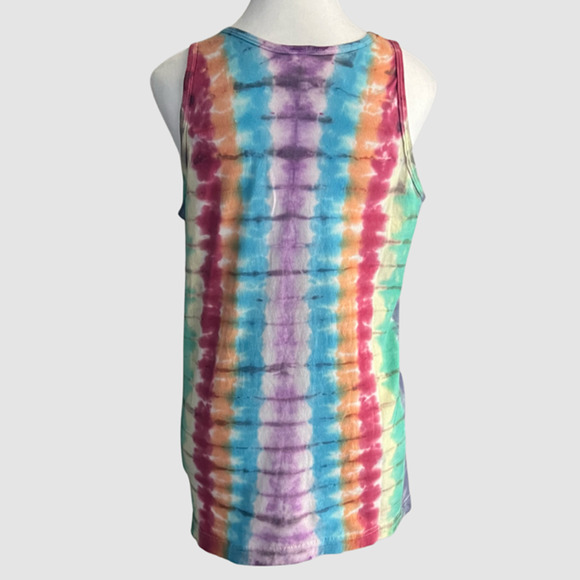 Tomcat Tie Dye Creations Women's Accordion Design Tank Multi Color, NWT-Size S - Picture 5 of 6
